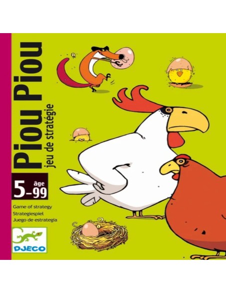 Piou Piou es un juego de estrategia en el que hay que ser el primero en conseguir tres pollos para ganar