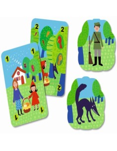 Mechanlou es un juego de estrategia inspirado en Caperucita Roja. Editado por Djeco. 2