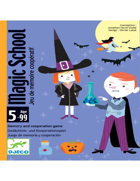 Magic School es un juego cooperativo de asociación de la editorial Djeco