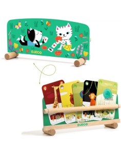 Con el porta cartas de Djeco los más pequeños podrán ver y sujetar las cartas fácilmente