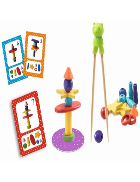 Un juego de estrategia y psicomotricidad fina de la editorial Djeco