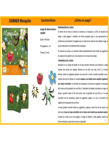 Mosquito es un divertido juego de observación y rápidez de Djeco