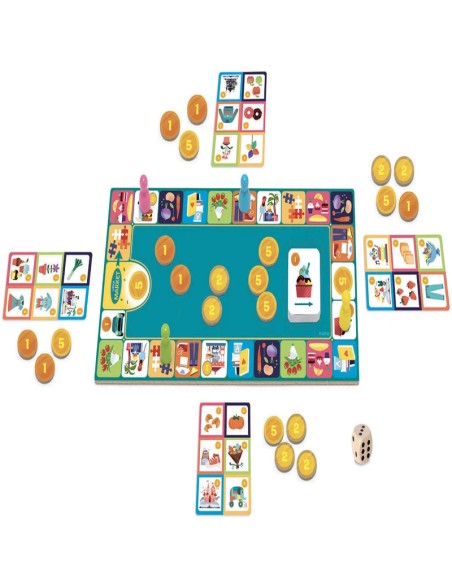 Little Market es un juego para aprender el uso del dinero, de la editorial Djeco