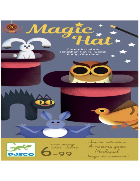 Magic Hat es un original juego de memoria de la editorial Djeco
