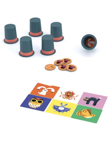 Magic Hat es un original juego de memoria de la editorial Djeco
