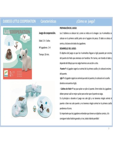 Little cooperation es un precioso juego cooperativo a partir de dos años y medio de la editorial Djeco