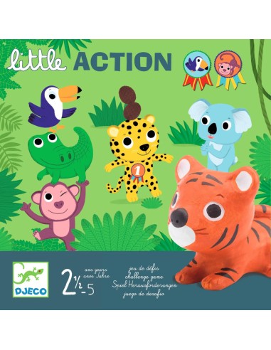 Con Little Action podras jugar a muchos mini juegos, de la editorial Djeco.