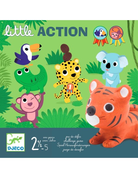 Con Little Action podras jugar a muchos mini juegos, de la editorial Djeco.
