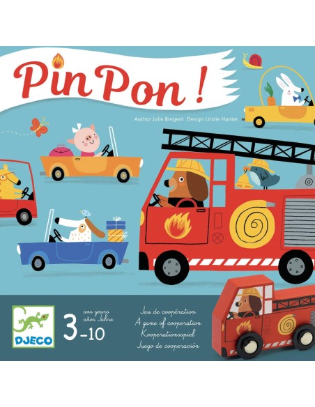 Pin Pon! es un juego de estrategia y cooperación a partir de 3 años de la editorial Djeco