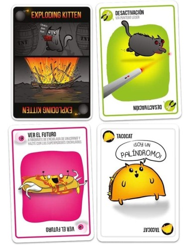 Exploding Kittens es un divertido juego de cartas