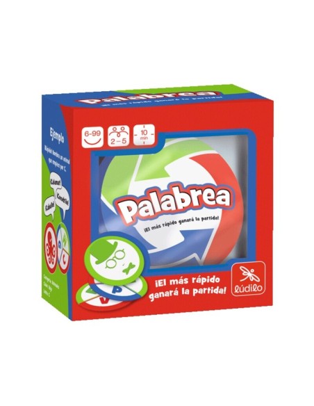 Palabrea es un juego de rapidez y   vocabulario de la editorial Lúdilo.