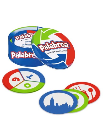 Palabrea es un juego de rapidez y   vocabulario de la editorial Lúdilo.