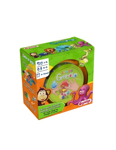 Grabolo Jr es la versión infantil del juego de rapidez Grabolo editado por Lúdilo.