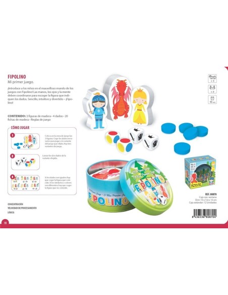 Flipolino es un juego de lógica y rapidez para niños editado por Lúdilo.