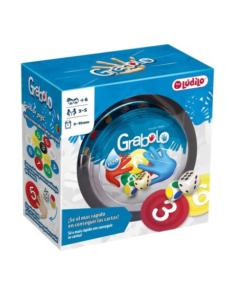 Grabolo es un juego de rapidez para mayores de 6 años editado por Lúdilo.