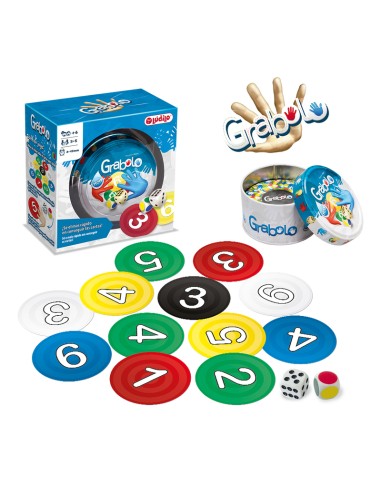 Grabolo es un juego de rapidez para mayores de 6 años editado por Lúdilo.