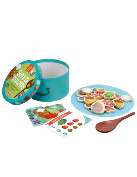 Sopa de Bellotas es un juego simbólico a partir de dos años de la editorial Lúdilo