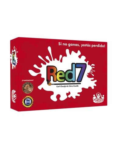 Red7 es un juego familiar de cartas donde si no vas ganando, pierdes. Editado por Tranjis