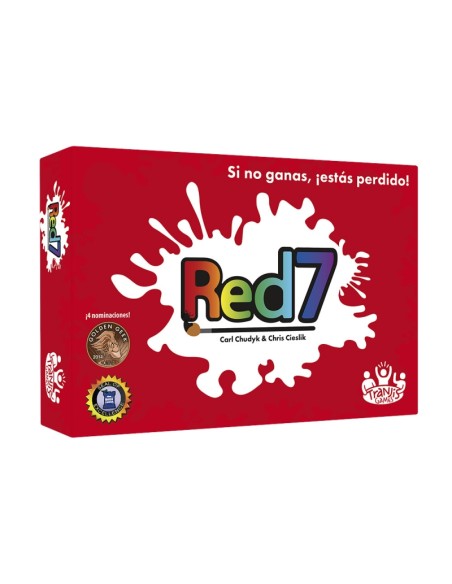 Red7 es un juego familiar de cartas donde si no vas ganando, pierdes. Editado por Tranjis
