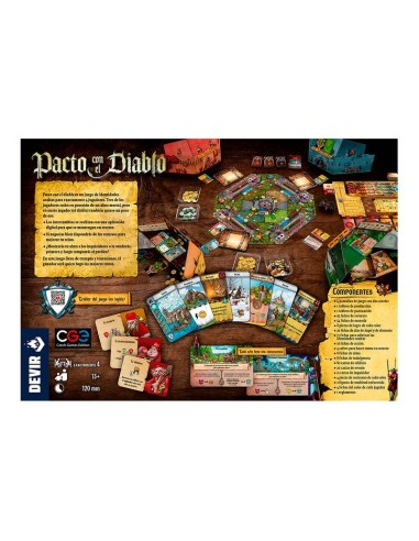 Pacto con el Diablo es un juego de roles ocultos y gestión de recursos editado por Devir
