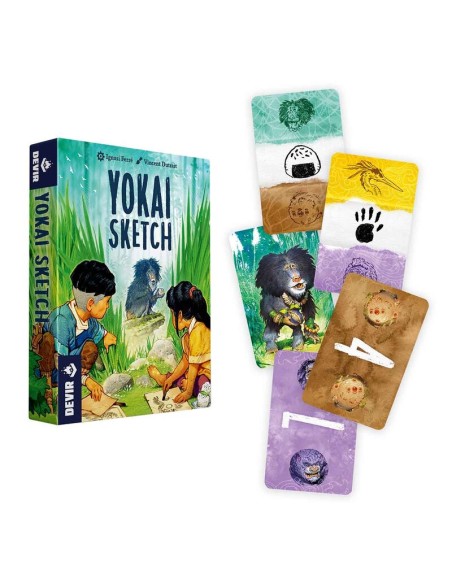 Yokai Sketch es un juego de cartas para dos jugadores de Devir pocket