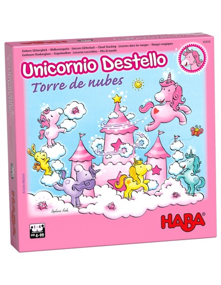 Unicornio Destellos Torre de nubes es un juego de habiliad infantil