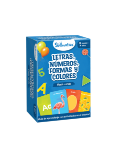 Letras, Números, Formas y Colores es un divertido juego de cartas para niños distribuido por Lúdilo y editado por Skillmatics.