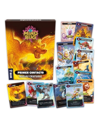Mindbug Primer Contacto - Nuevas Criaturas es una expansión del juego Mindbug, distribuido por Devir.