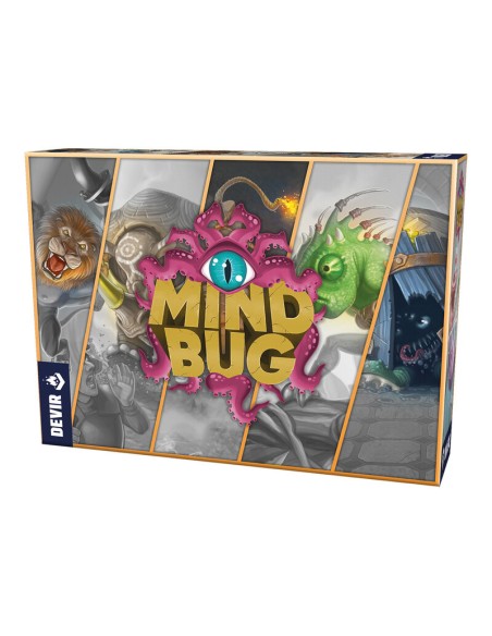 Mindbug es un divertido juego de cartas para 2 jugadores, distribuido por Devir.