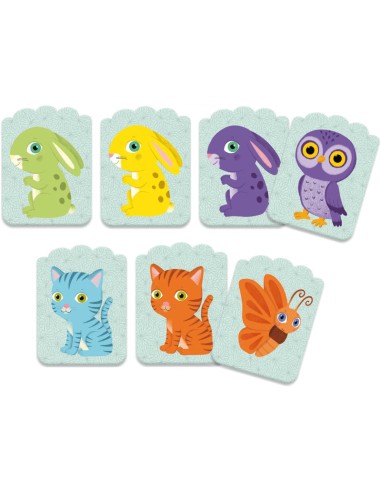 Little Match es un juego de asociación a partir de 2 años, editado por Djeco.