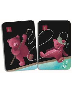 Mistrigri es un juego clásico de cartas para niños. Editado por Djeco. 2