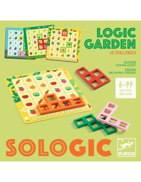 Sologic Logic Garden es un bonito juego de lógica para toda la familia. Editado por Djeco.
