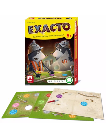 Exacto es un excelente juego de percepción visual, distribuido por Mercurio.