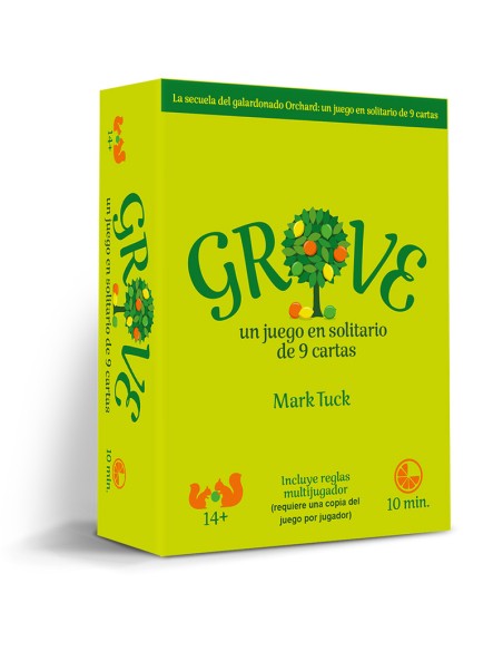Grove es un divertido y bonito juego de cartas para un jugador, distribuido por Cantarero Coca.