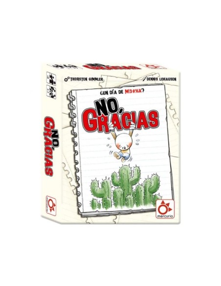 No, Gracias es un divertido juego de mesa de 3 a 7 jugadores distribuido por Mercurio.