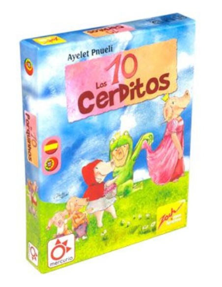 Los 10 Cerditos es un divertido juego de cartas para niños distribuido por Mercurio.