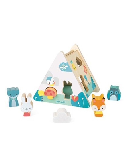 Caja con formas Pure es una caja de formas para los más pequeños. Fabricada por Janod