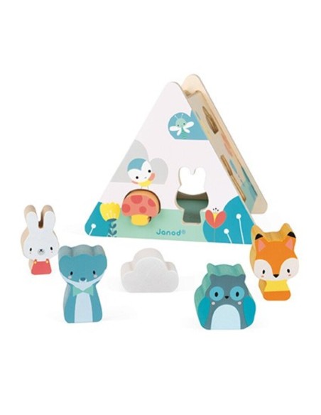 Caja con formas Pure es una caja de formas para los más pequeños. Fabricada por Janod