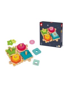 Tortugas apilables  Wood es un juego de habilidad a partir de 18 meses, fabricado por Janod. 2
