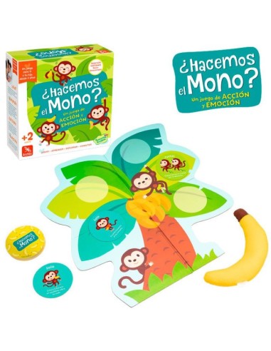 ¿Hacemos el Mono? es un juego de realizar acciones para niños a partir de 2 años. Editado por Lúdilo.