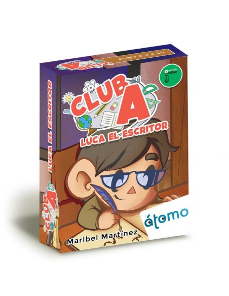 Luca el escritor es un juego de gramática a partir de 6 años. Editado por Átomo Games.