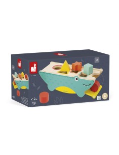 Tropik - Cocodrilo de formas es un precioso juguete de madera. Fabricado por Janod.