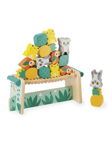 Tropik - Juego de equilibrio de Janod es un juego de madera ideal para el desarrollo de la motricidad. Fabricado por Janod.