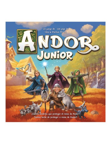 Andor Junior es un juego de exploración y aventura para mayores de 7 años. Editado por Devir.