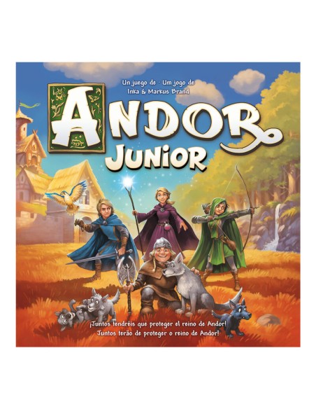 Andor Junior es un juego de exploración y aventura para mayores de 7 años. Editado por Devir.