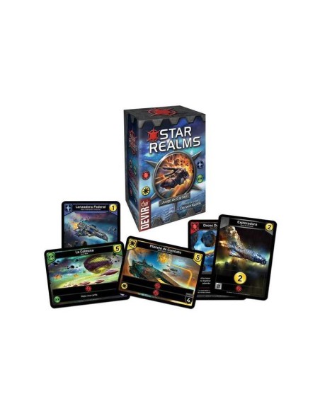 Star Realms es  un juego de cartas de construcción de mazos para dos jugadores. Editado por Devir.