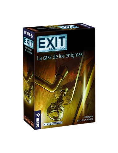 Exit: La casa de los enigmas es un juego de escape room nivel principiante. Editado por Devir.