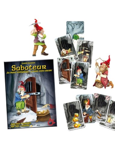 Saboteur 1+2 es la versión hasta 12 jugadores del conocido juego Saboteur. Editado por Mercurio.