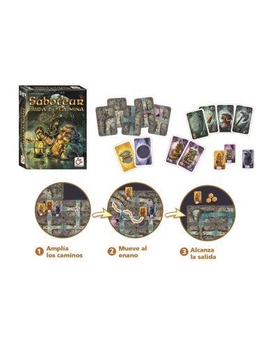 Saboteur: huida de la mina es una secuela del juego Saboteur. Editado por Mercurio.