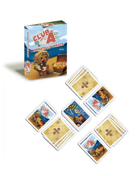 Renata la Pirata es  un juego de cartas de la serie de Club A. Editado por Átomo Games.